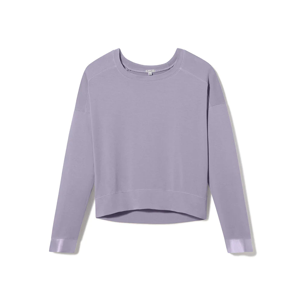 Izzy French Terry Sweatshirt With Satin Cuffs