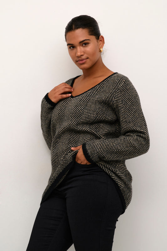 Verina Chevron Knit Sweater