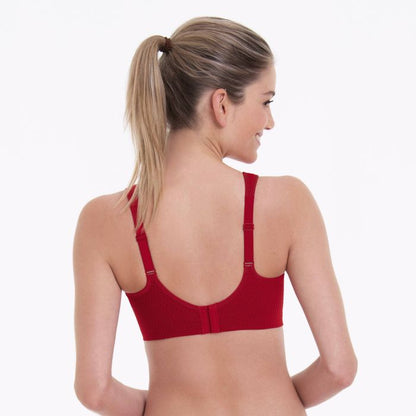 Air Control DeltaPad Sports Bra-Lipstick Red