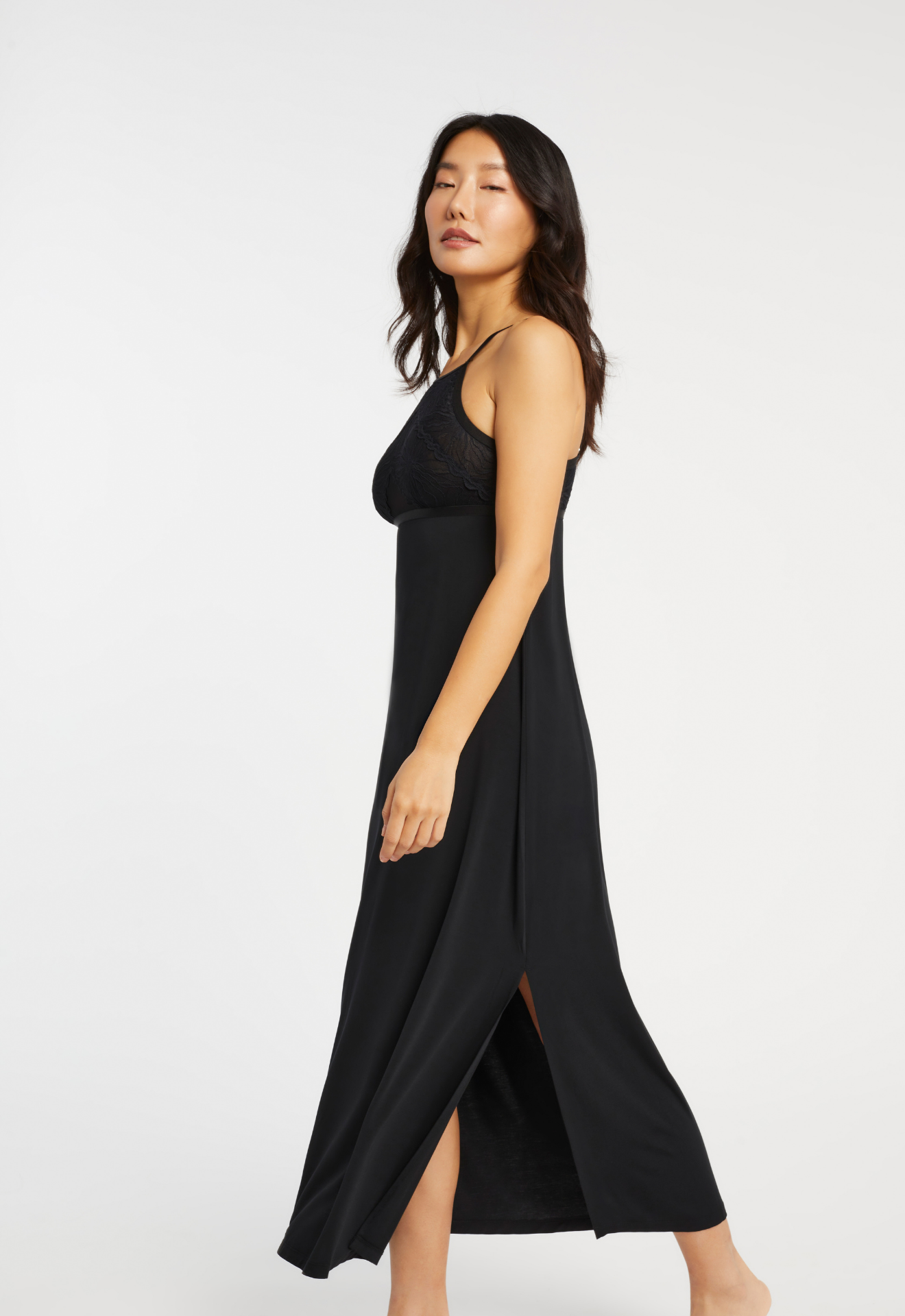 Parisian Nights High Neck Long Gown