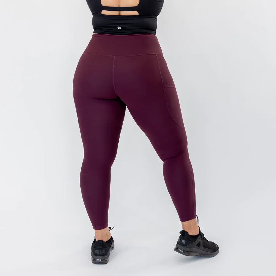 Guardian Evolve Stay Up Leggings- 25" (Burgundy)