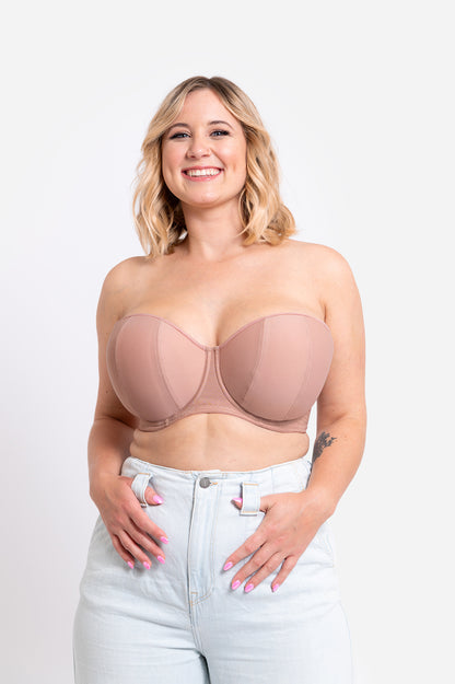 Luxe Strapless Bra- Biscotti and Latte