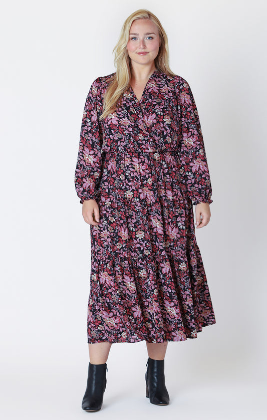 Georgia Long Sleeve Midi  Dress