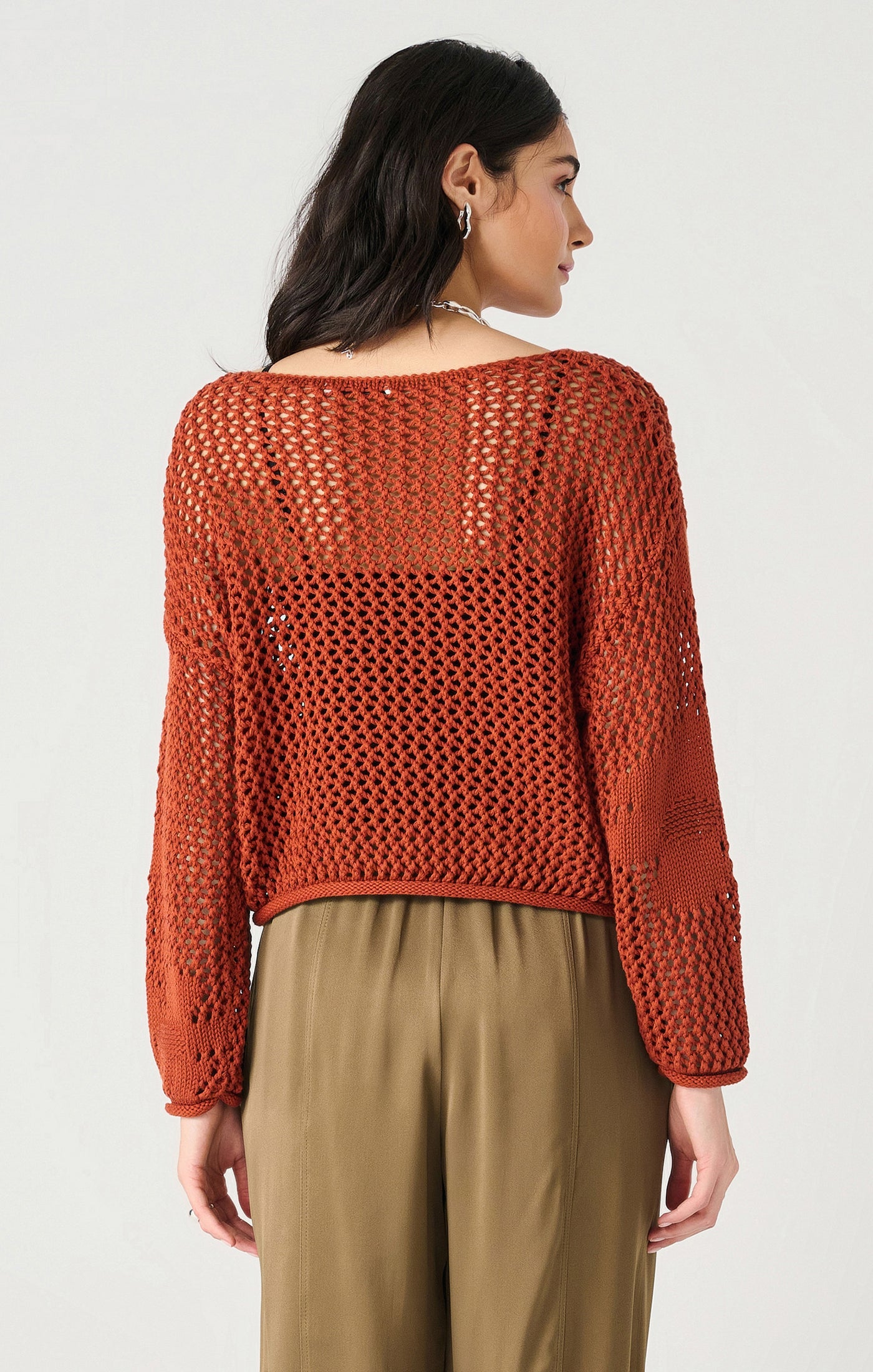 Open Crochet Sweater