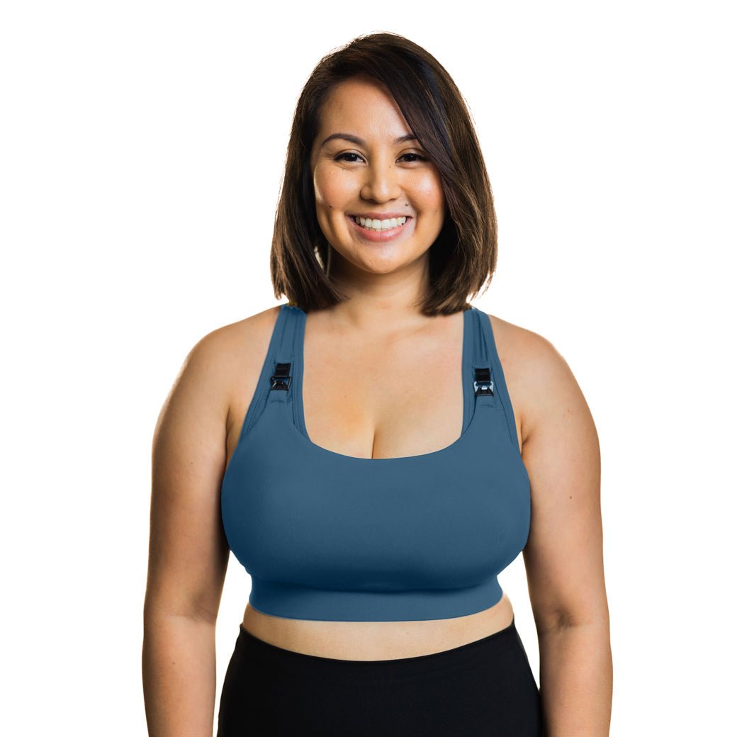 Athena 3.0 Nursing Sports Bra - Pine Green - Pinned Up Bra Lounge