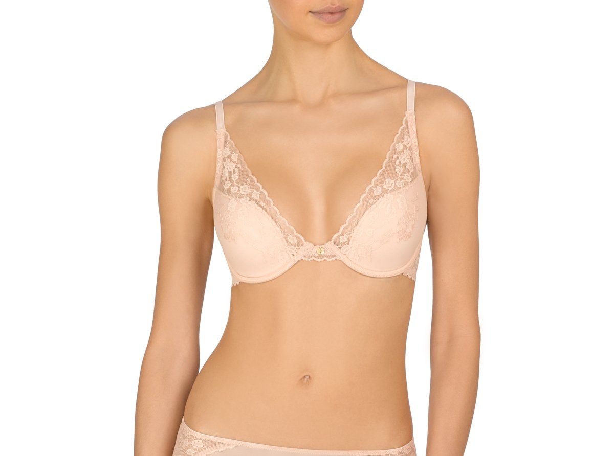 Cherry Blossom Front Closed Unlined Underwire Bra