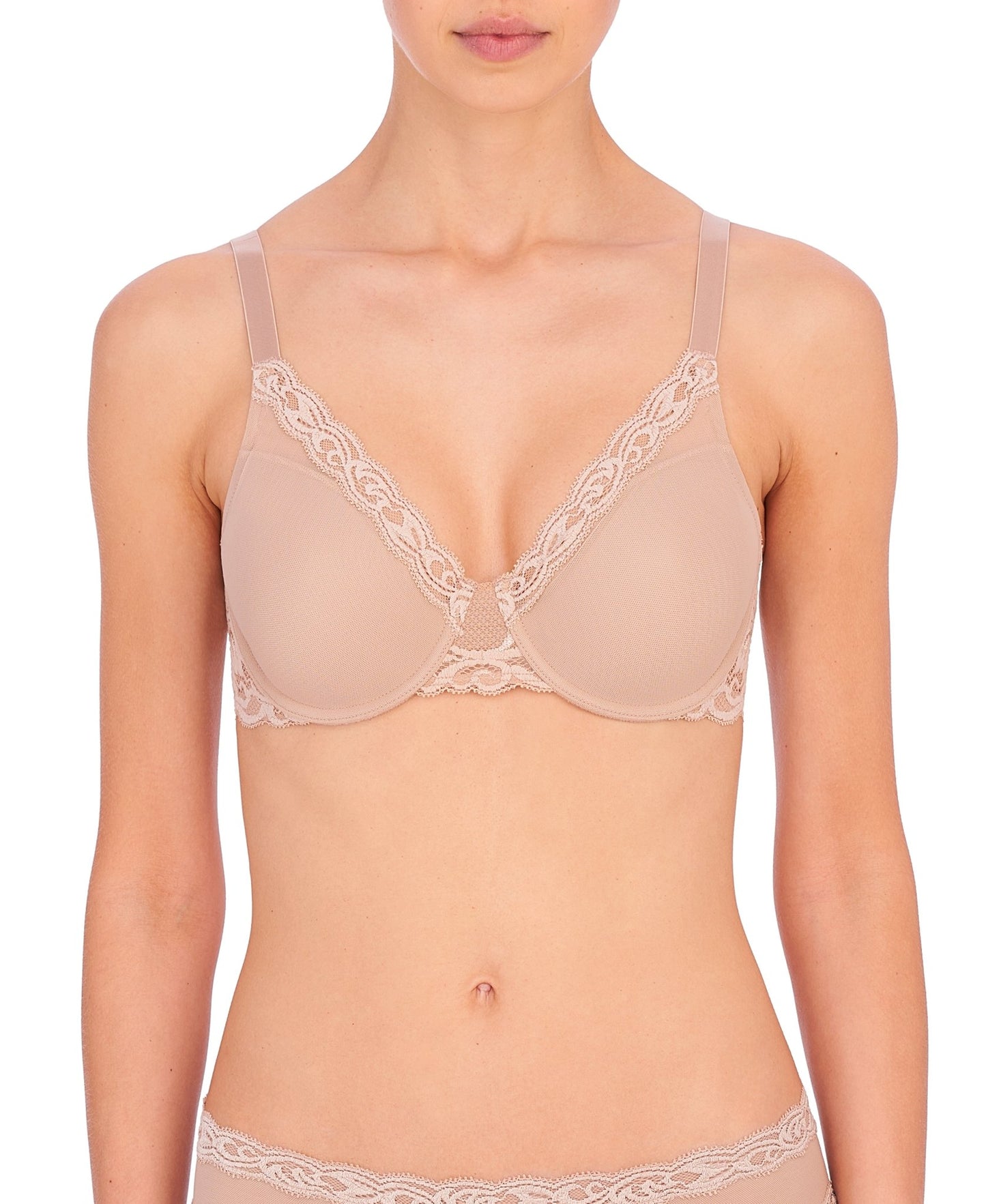 Natori Feathers Full Figure Contour Underwire Bra - Pinned Up Bra Lounge